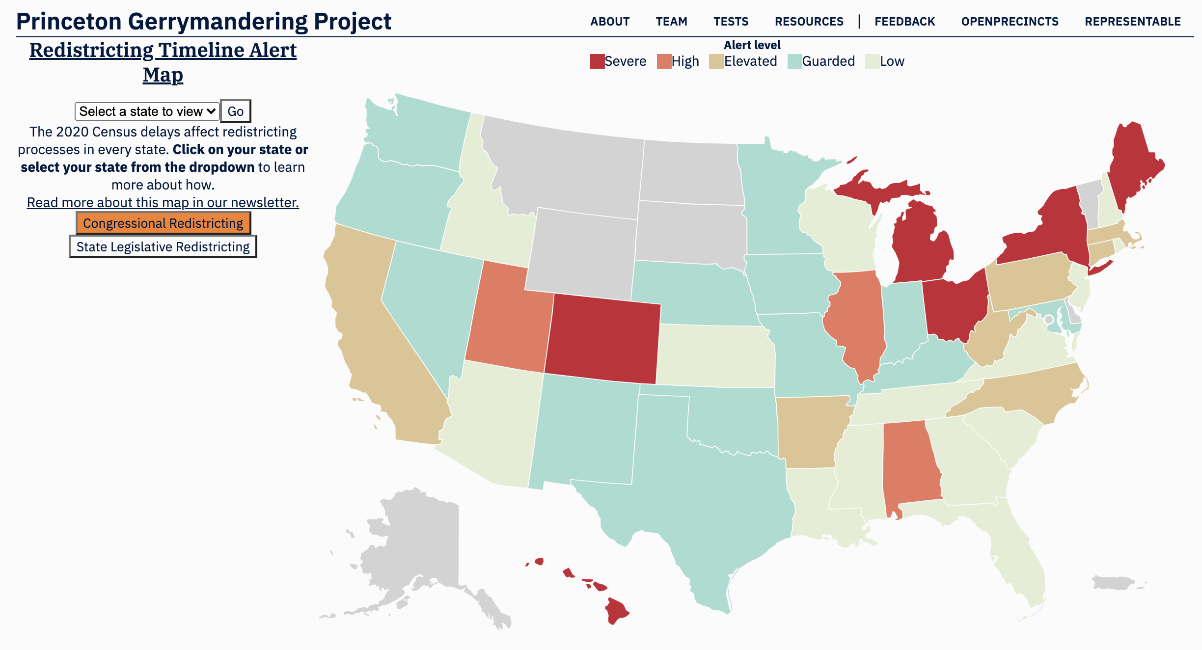 Princeton Gerrymandering Project website